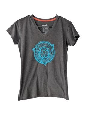 Kastlfel Shirt S North Carolina Aquarium Recycled Soft V-Neck Brown Tee Conserve